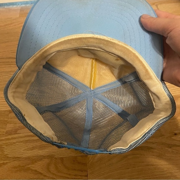 Vintage Texas the Lonestar State Trucker Hat Mesh Snap Back Blue - Picture 6 of 11